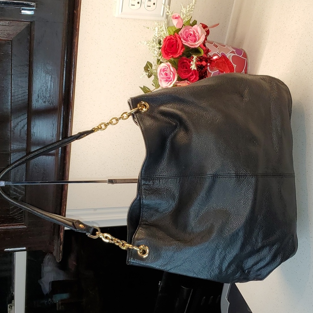 CUORE & PELLE soft pebbled leather shoulder purse